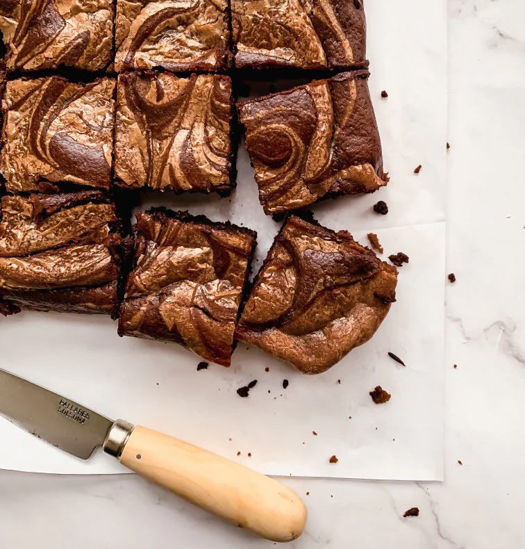 Choc Caramel Swirl Brownie